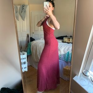 Free People pink maxi dress size x-small